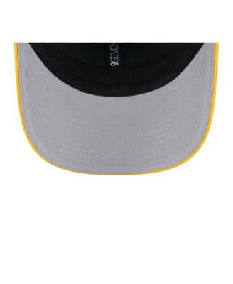 Мужская шапка дальнобойщика New Era Men's Green/Gold Athletics 2025 для тренировок по бейсболке 9SEVENTY с эластичной застежкой