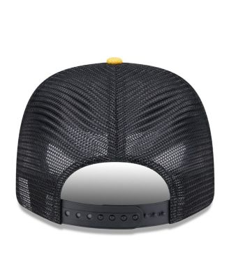 Мужская черная кепка дальнобойщика New Era Pittsburgh Pirates 2025 для тренировок по бейсболке 9SEVENTY с эластичной застежкой