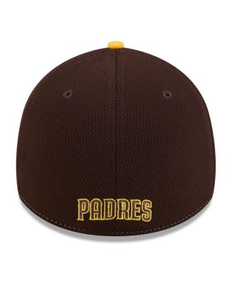 Men's Brown/Gold San Diego Padres 2025 MLB Clubhouse 39THIRTY Flex Hat