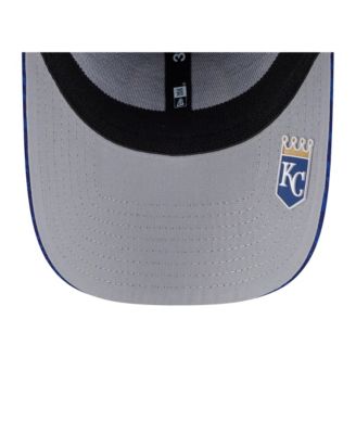 Мужская кепка New Era Royal Kansas City Royals 2025 MLB Clubhouse 39-го размера Flex