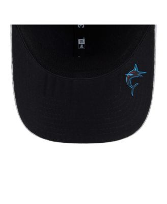 Men's Gray Miami Marlins 2025 MLB Clubhouse 39THIRTY Flex Hat