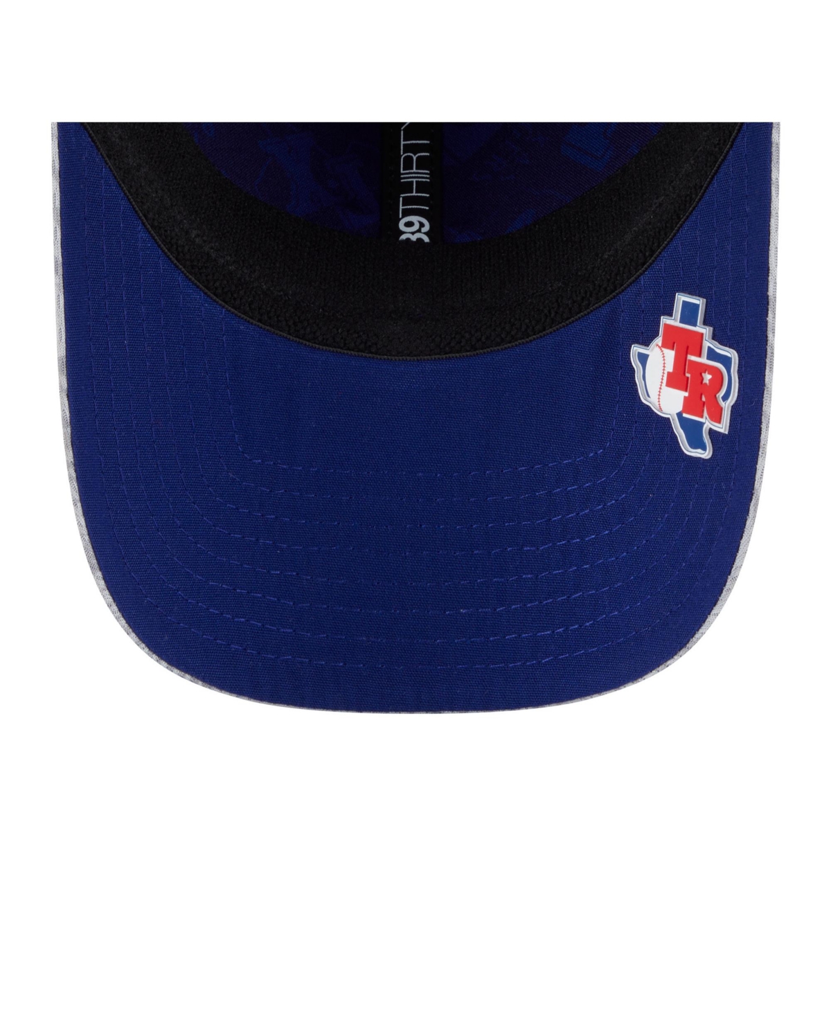 NEW ERA MEN'S GRAY TEXAS RANGERS 2025 MLB CLUBHOUSE 39THIRTY FLEX HAT 