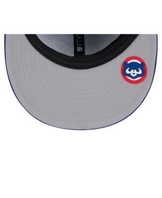Мужская приталенная шляпа New Era Royal Chicago Cubs 2025 MLB Clubhouse 59 за пятьдесят