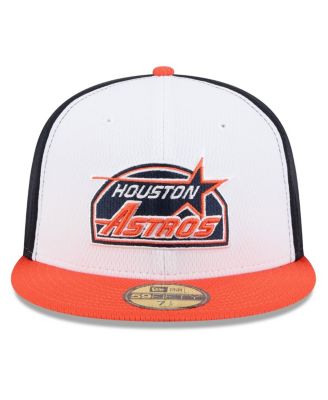 Men's Navy/Orange Houston Astros 2025 MLB Clubhouse 59FIFTY Fitted Hat