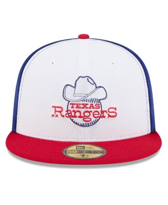 Men's Royal/Red Texas Rangers 2025 MLB Clubhouse 59FIFTY Fitted Hat