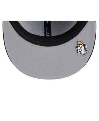 Мужская приталенная шляпа New Era темно-синего цвета Milwaukee Brewers 2025 MLB Clubhouse 59 за пятьдесят