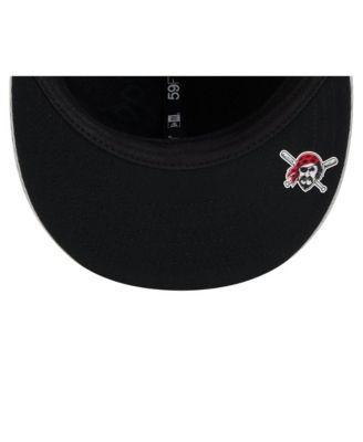 Мужская приталенная шляпа New Era серого цвета Pittsburgh Pirates 2025 MLB Clubhouse 59 размера 