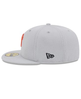Мужская приталенная шляпа New Era серого цвета San Francisco Giants 2025 MLB Clubhouse 59 за пятьдесят