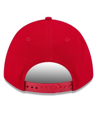 Men's Red Los Angeles Angels 2025 MLB Clubhouse 9FORTY Adjustable Hat
