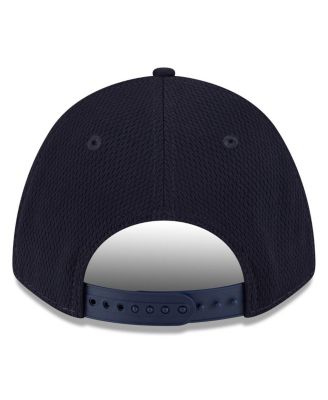 Мужская темно-синяя шляпа New Era Detroit Tigers 2025 MLB Clubhouse 9FORTY с регулируемой головкой M-Crown