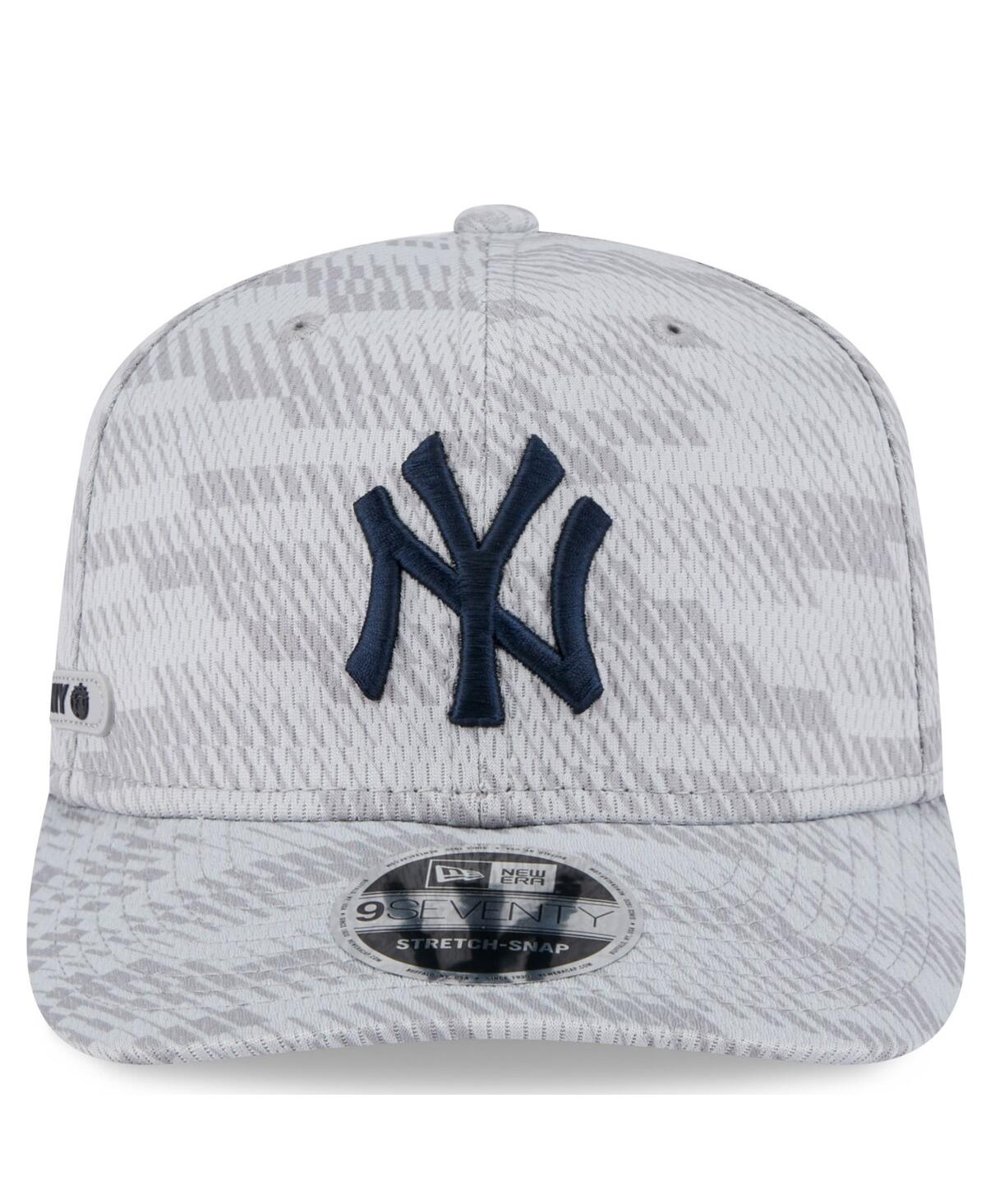 New Era Men's Gray New York Yankees 2025 Mlb Clubhouse 9forty M-crown Adjustable Hat In Gray