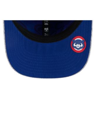 Мужская серая кепка Chicago Cubs 2025 MLB Clubhouse 9SEVENTY с эластичной застежкой New Era
