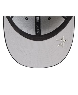 Мужская черная шляпа New Era Houston Astros 2025 MLB Clubhouse с низким профилем, 59 футов 52 дюйма, приталенная шляпа