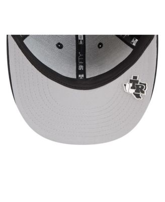 Мужская черная кепка New Era Texas Rangers 2025 MLB Clubhouse с низким профилем, 59-дюймовая приталенная шляпа.