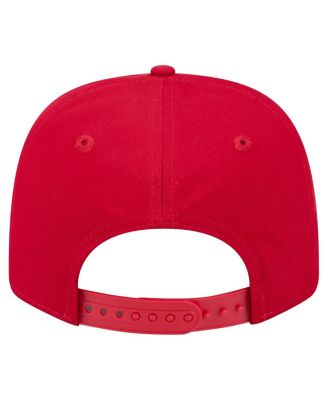 Мужская красная шляпа New Era Buckeyes от штата Огайо 9SEVENTY с регулируемой по длине застежкой-молнией