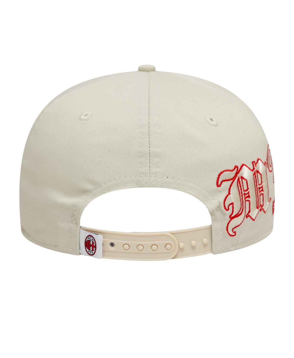 NEW ERA MEN'S TAN AC MILAN DENIM GOLFER SNAPBACK HAT 