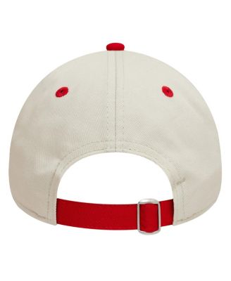 Мужская коричневая кепка New Era Manchester United с контрастным козырьком и 9-дюймовым регулируемым козырьком