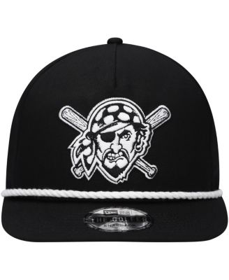 Men's Black Pittsburgh Pirates Golfer Snapback Hat