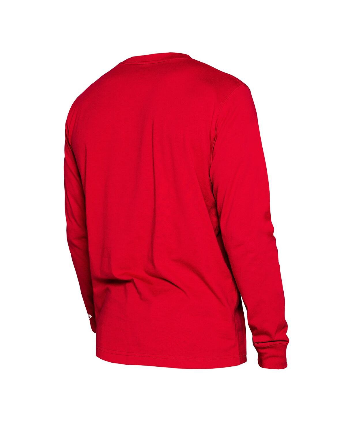 NEW ERA MEN'S RED HOUSTON ROCKETS 2024/25 CITY EDITION LONG SLEEVE T-SHIRT 