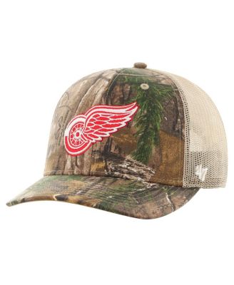 '47 Brand - Men's Realtree Camo Detroit Red Wings Logo Trucker Adjustable Hat