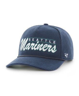 Мужская брендовая темно-синяя вельветовая шляпа Seattle Mariners 47-го года выпуска с регулируемой посадкой
