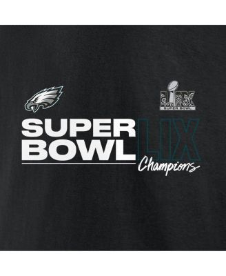 Мужская черная футболка Fanatics с автографом Philadelphia Eagles Super Bowl LIX Champions Big Tall Roster от Fanatics