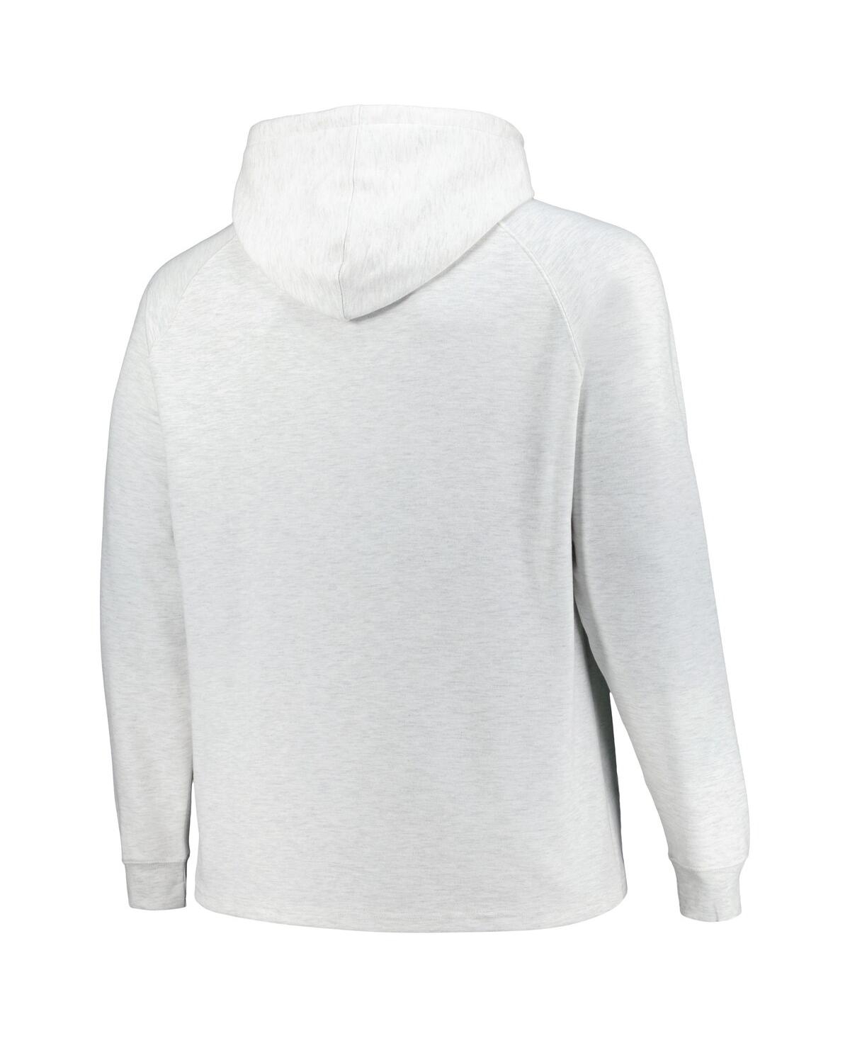 Fanatics Men's Ash Los Angeles Lakers Soft Hand Raglan Tri-blend Pullover Hoodie In Ash