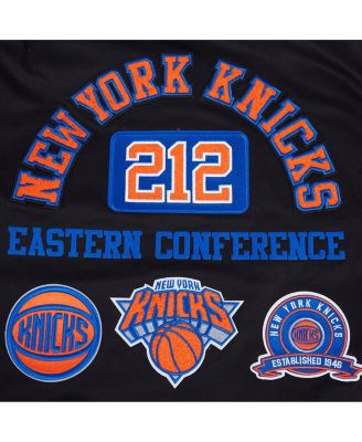 Мужская черная саржевая куртка на молнии Pro Standard от New York Knicks с кодом города