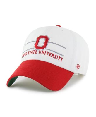 '47 Brand - Men's White Ohio State Buckeyes Gridiron Clean Up Adjustable Hat