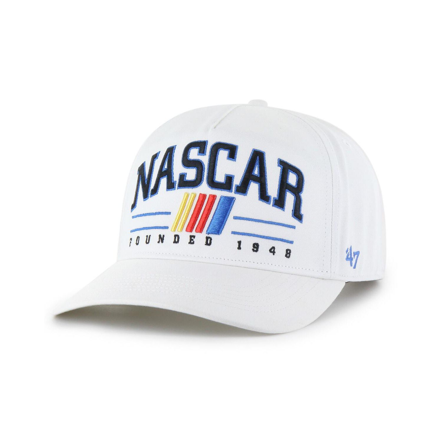 Men's White NASCAR Merchandise Roscoe Hitch Adjustable Hat