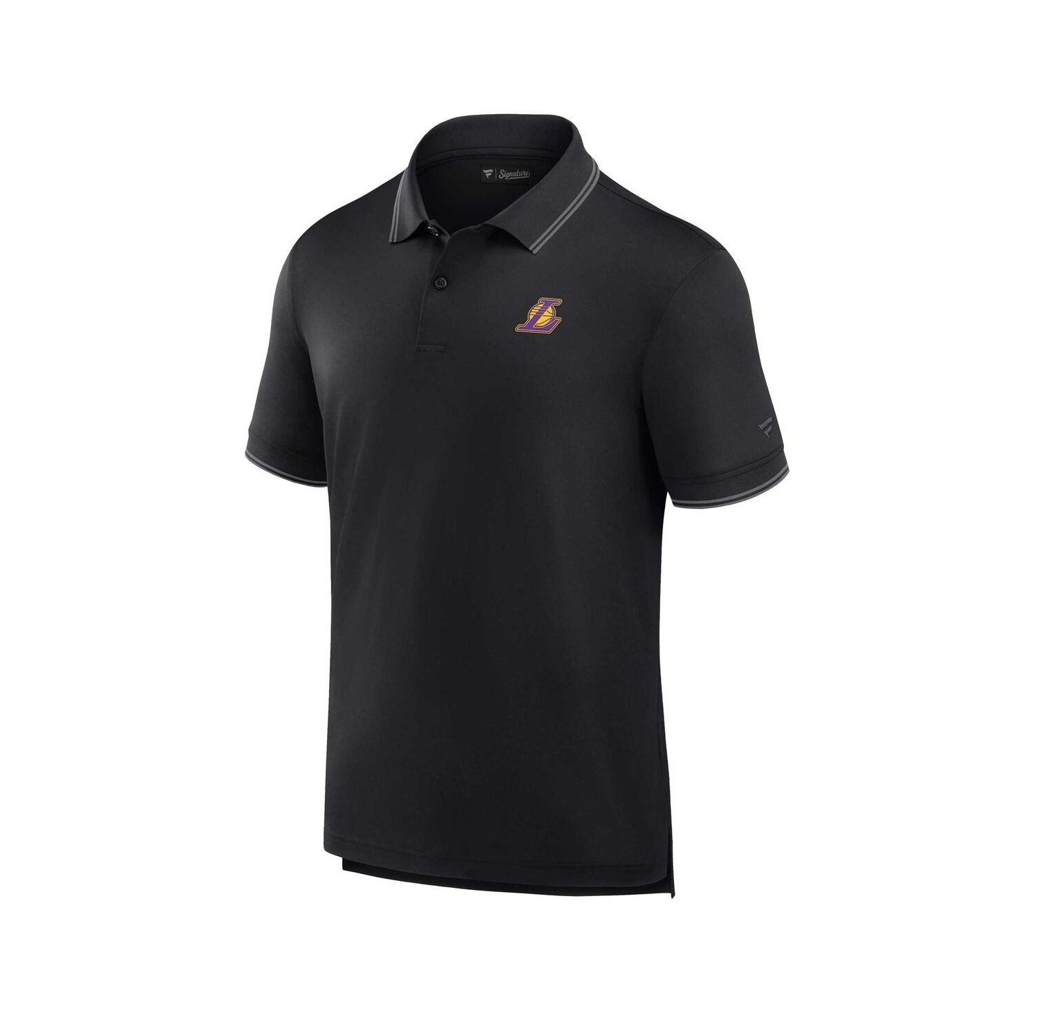 Men's Black Los Angeles Lakers Front Office Polo Shirt
