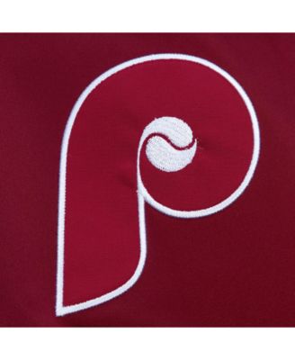 Мужская атласная куртка на молнии Mitchell & Ness бордового цвета Philadelphia Phillies Team OG 2.0 из атласа