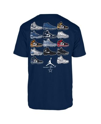 Иордания мужская темно-Дак Прескотт Даллас Ковбойз обуви графика графический футболка