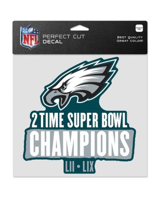 Wincraft - Philadelphia Eagles Two-Time Super Bowl Champions 8" x 8" Perfect Cut Decal