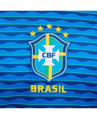 Женская футболка Nike Neymar Jr. Blue для выездного стадиона Национальной сборной Бразилии на 2024 год, имитирующая футболку игрока