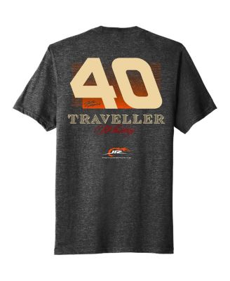 JR Motorsports Official Team Apparel Men's Heather Black Justin Allgaier Traveller Whiskey Car T-Shirt