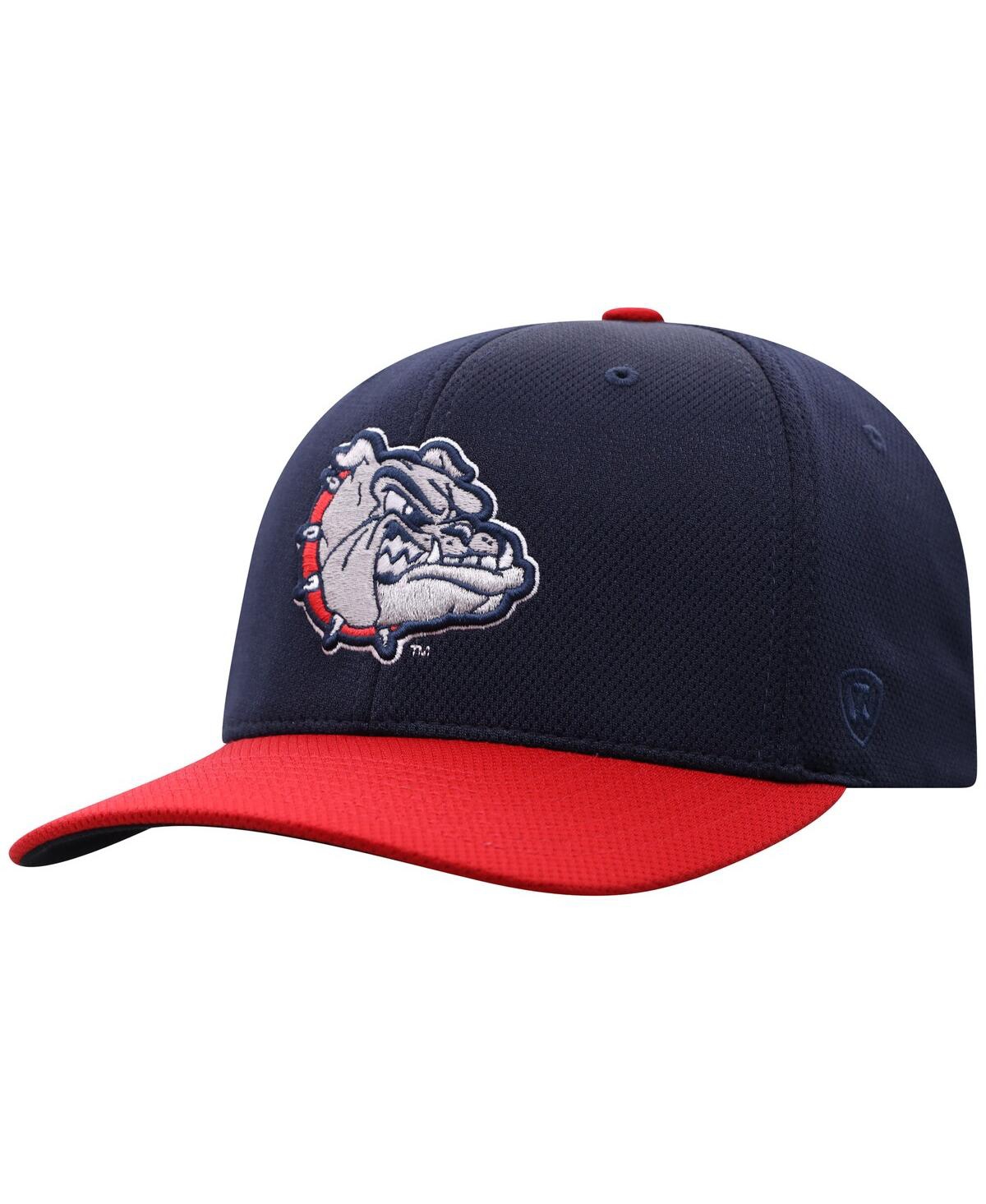 Top Of The World Men's True Navy Gonzaga Bulldogs Reflex Fitted Hat In True Navy