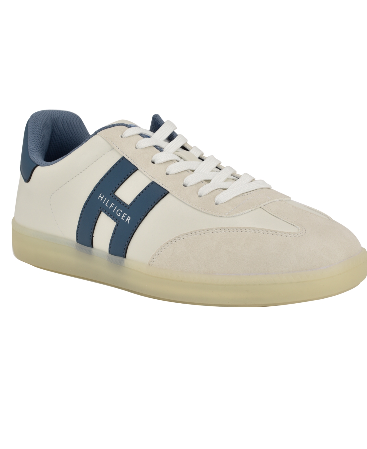 Tommy Hilfiger Men's Berge T-toe Casual Sneakers In White,teal Multi