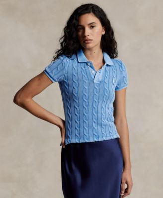 Polo Ralph Lauren - Women's Cable-Knit Polo Shirt