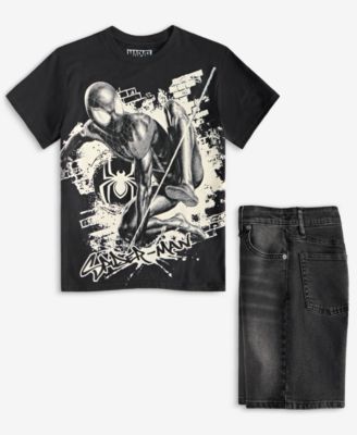 Epic Threads Miles Morales Tee & Jean Shorts