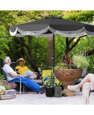 9FT Patio Umbrella UPF 30+ Vented Market Umbrella