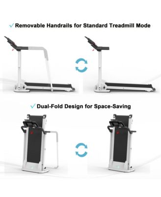 Advanced Rehab Treadmill with 2.25 Horsepower Motor and Bluetooth Kinomap for Workout Sessions, Exercise, and Active Recovery, White