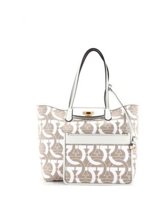 Бывшая в употреблении сумка Salvatore Ferragamo Gancini Gancini Canvas