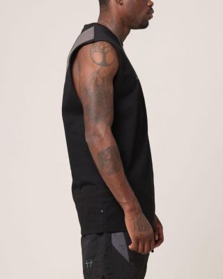 Men's Rage Oversized Muscle T-Shirt, M, Black