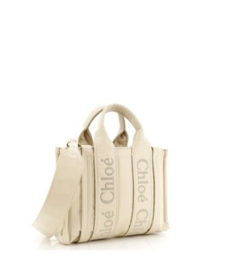 Бывшая в употреблении сумка-трансформер Chloe Small Woody из переработанного нейлона