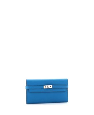Кошелек HERMES Long Kelly, бывший в употреблении, Epsom