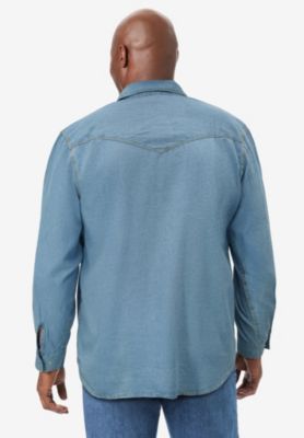 Men's by KingSize Western Snap Front Shirt