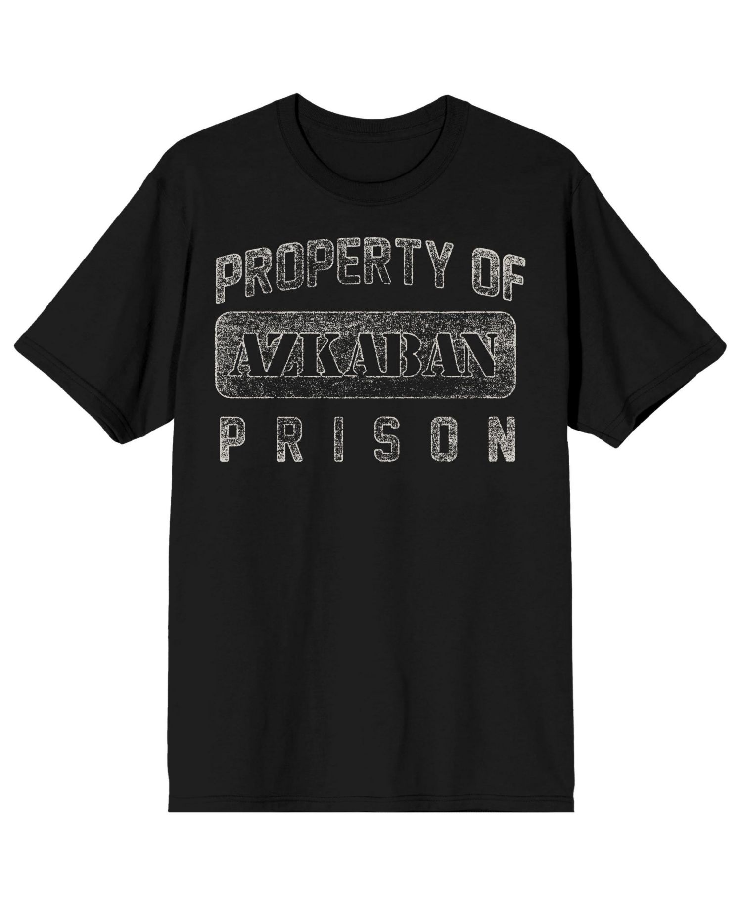 Big & Tall Property of Azkaban Prison Black T-Shirt-4XL