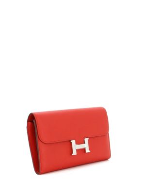 Кошелек HERMES Long Constance, бывший в употреблении, Evercolor
