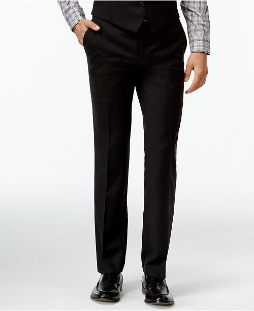 Bar III Black Solid Extra SlimFit Suit Separates Suits & Tuxedos